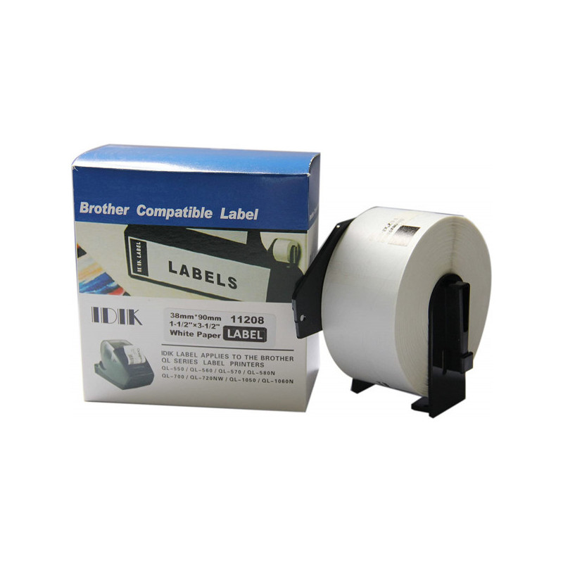 Compatible labels Brother DK-11208 (38mm x 90mm) 