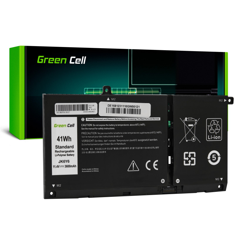 Green Cell baterija YRDD6 1VX1H į Dell Latitude 3510 Inspiron 5501 5301 5505 5401 5402 5502