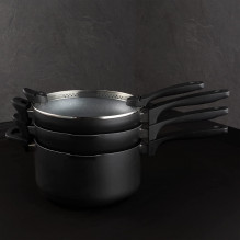 Russell Hobbs RH01840EU7 Stackable metallic marble pan set 4pcs