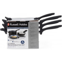 Russell Hobbs RH01840EU7 Stackable metallic marble pan set 4pcs