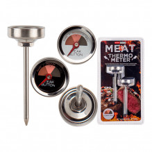 Nerūdijančio plieno mėsos termometras, apytiksl. 7 cm, rinkinyje 2 vnt