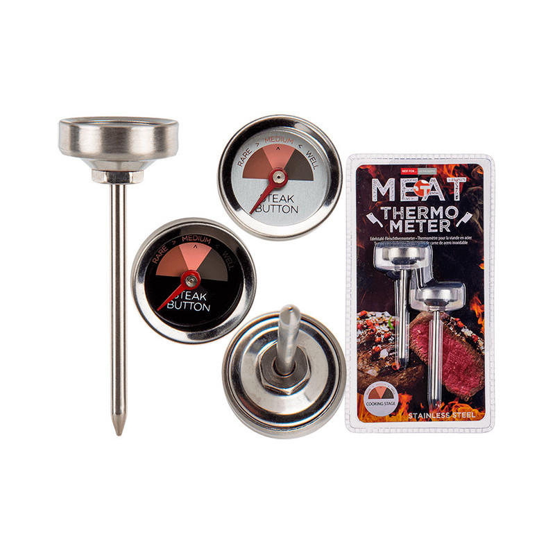 Stainless steel meat thermometer, ca. 7 cm, set of 2