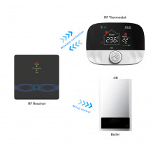 Tellur Smart WiFi aplinkos termostatas TSH02 juodas