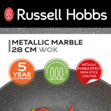 Russell Hobbs RH02812EU7 Metallic Marble wok 28cm