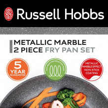 Russell Hobbs RH02834EU7 Metallic Marble 2pcs frypan set
