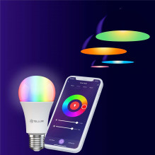 Tellur Smart WiFi Bulb E27, 9W, white / warm / RGB, dimmer