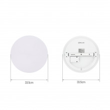 „Tellur Smart WiFi“ lubų šviestuvas, RGB 24W, apvalus, baltas