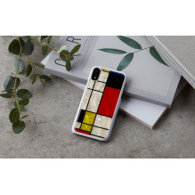 iKins SmartPhone dėklas iPhone XR mondrian baltas