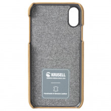 Krusell Broby Cover Apple iPhone XS Max konjakas