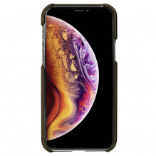 Krusell Birka dangtelis Apple iPhone 11 Pro tamsiai rudas