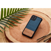 MAN&amp;WOOD išmaniojo telefono dėklas iPhone 11 Pro Max džinsinis juodas