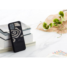 MAN&amp;WOOD išmaniojo telefono dėklas iPhone 11 Pro Max leopard juodas