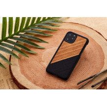 MAN&amp;WOOD SmartPhone dėklas iPhone 11 Pro Max vakarų juodas