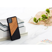 MAN&amp;WOOD SmartPhone dėklas iPhone 11 Pro Max vakarų juodas