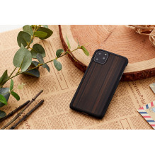 MAN&amp;WOOD išmaniojo telefono dėklas iPhone 11 Pro juodmedžio juodas