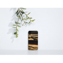 MAN&amp;WOOD išmaniojo telefono dėklas iPhone XS Max baltas juodmedžio juodas