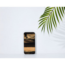 MAN&amp;WOOD išmaniojo telefono dėklas iPhone XR baltas juodmedžio juodas