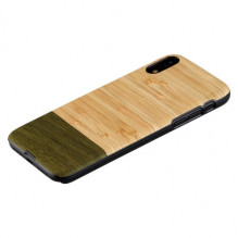 MAN&amp;WOOD SmartPhone dėklas iPhone XR bambuko miško juodas