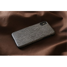MAN&amp;WOOD SmartPhone case iPhone X / XS carbalho black