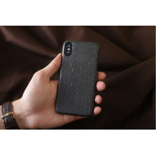 MAN&amp;WOOD išmaniojo telefono dėklas iPhone X / XS carbalho juodas