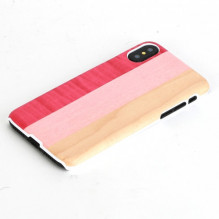 MAN&amp;WOOD išmaniojo telefono dėklas iPhone X / XS rožinis pyragas baltas