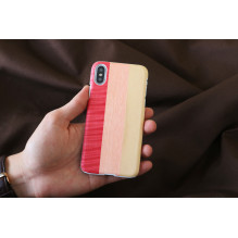 MAN&amp;WOOD SmartPhone case iPhone X / XS pink pie white