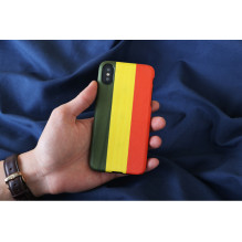 MAN&amp;WOOD išmaniojo telefono dėklas iPhone X / XS reggae juodas