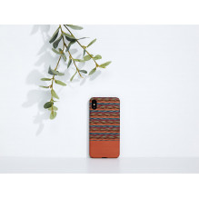 MAN&amp;WOOD SmartPhone case iPhone X / XS browny check black