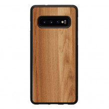 MAN&amp;WOOD SmartPhone case Galaxy S10 cappuccino black