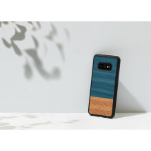 MAN&amp;WOOD išmaniojo telefono dėklas Galaxy S10e džinsinis juodas