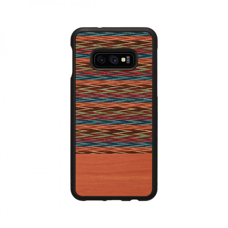 MAN&amp;WOOD SmartPhone case Galaxy S10e browny check black