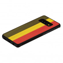 MAN&amp;WOOD išmaniojo telefono dėklas Galaxy S10 Plus reggae juodas
