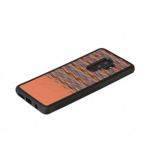MAN&amp;WOOD išmaniojo telefono dėklas Galaxy S9 Plus rudai juodas