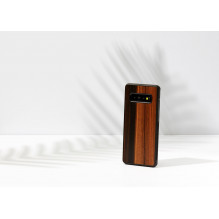 MAN&amp;WOOD išmaniojo telefono dėklas Galaxy S10 Plus juodmedžio juodas