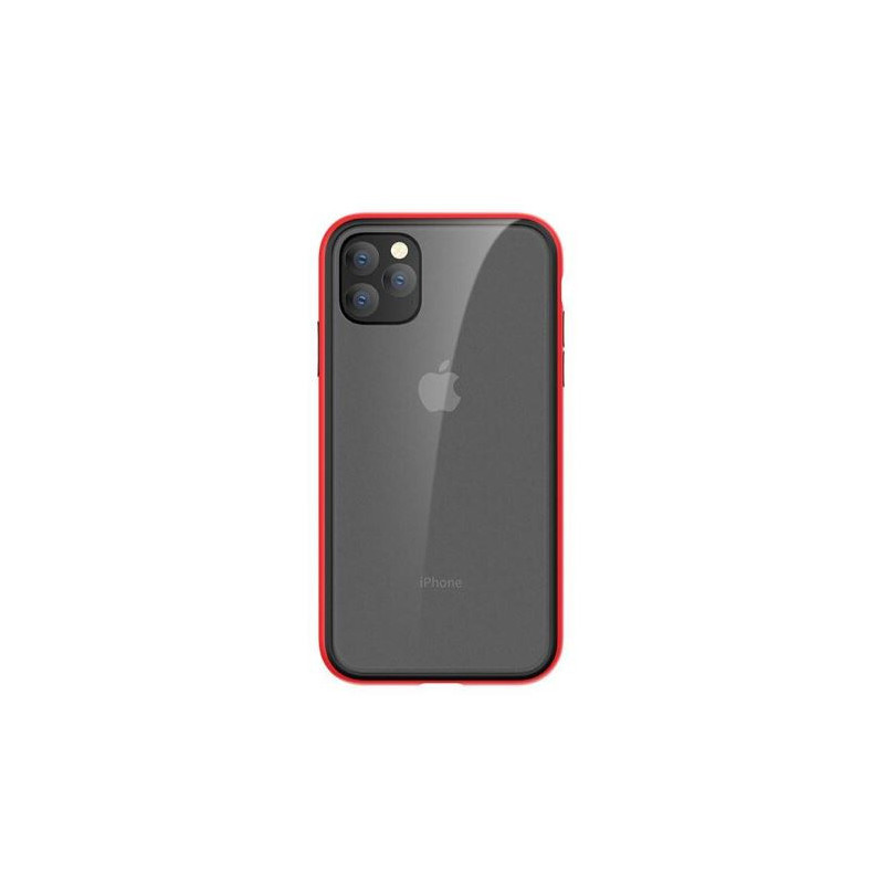 Comma Joy elegantiškas apsaugos nuo smūgio dėklas iPhone 11 Pro raudonas