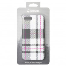 Krusell Limited Cover Apple iPhone 8 / 7 plaid light grey