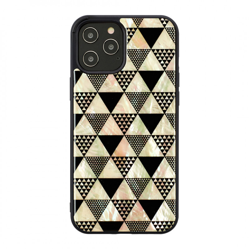 iKins case for Apple iPhone 12 / 12 Pro pyramid black