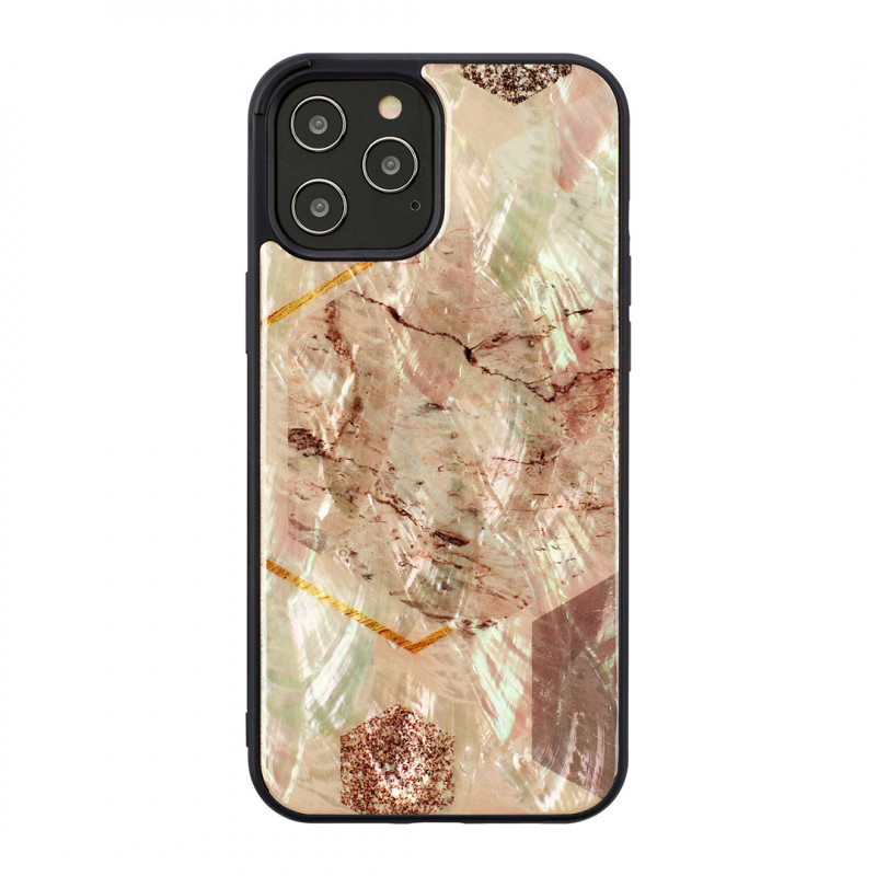 iKins case for Apple iPhone 12 / 12 Pro pink marble