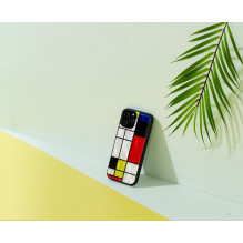 iKins dėklas Apple iPhone 12 Pro Max mondrian juodas