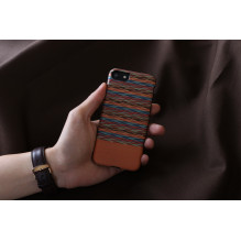 MAN&amp;WOOD case for iPhone 7 / 8 browny check black