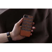 MAN&amp;WOOD dėklas, skirtas iPhone 7/8 rudai juodas