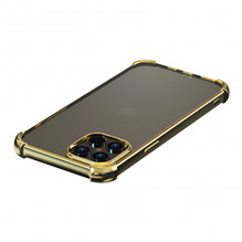 Devia Glitter atsparus smūgiams minkštas dėklas iPhone 12 Pro Max auksinis