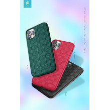 Devia Woven2 Pattern Design minkštas dėklas iPhone 11 Pro raudonas