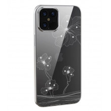 Devia Crystal Flora case iPhone 12 Pro Max silvery