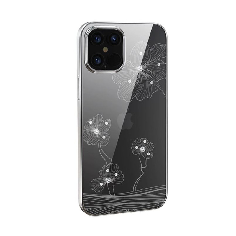 Devia Crystal Flora case iPhone 12 Pro Max silvery