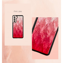 iKins case for Samsung Galaxy S21 pink lake black