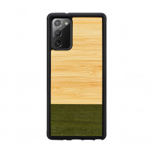 MAN&amp;WOOD dėklas Galaxy Note 20 bambuko miško juodas