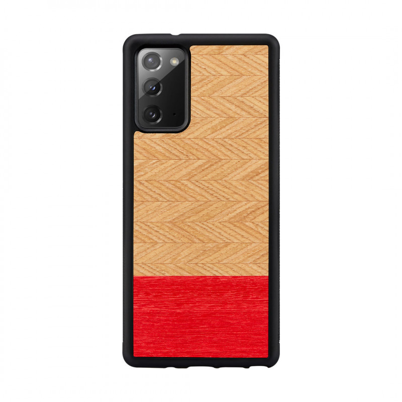 MAN&amp;WOOD case for Galaxy Note 20 herringbone azalea black