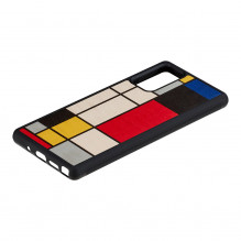 MAN&amp;WOOD case for Galaxy Note 20 mondrian wood black