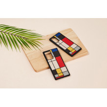 MAN&amp;WOOD case for Galaxy Note 20 mondrian wood black